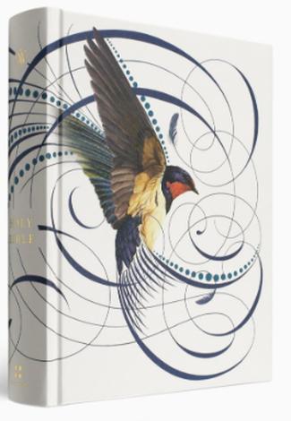 ESV Artist Series Single Column Journalling Bible (White cover, blue bird design) by 