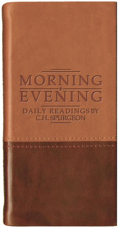 Morning And Evening – Matt Tan/Burgundy by C H Spurgeon