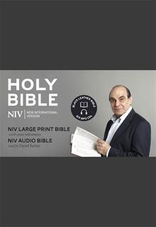 NIV David Suchet Audio and Large Print Leather Bible Gift Edition