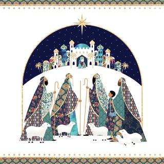 Up to Bethlehem - Shepherds and Sheep Ten Christmas Cards